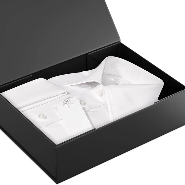 Alt view image 5 of 6 - Black Magnetic Closure Gift Box, 11.9" x 8.5" x 3.3"