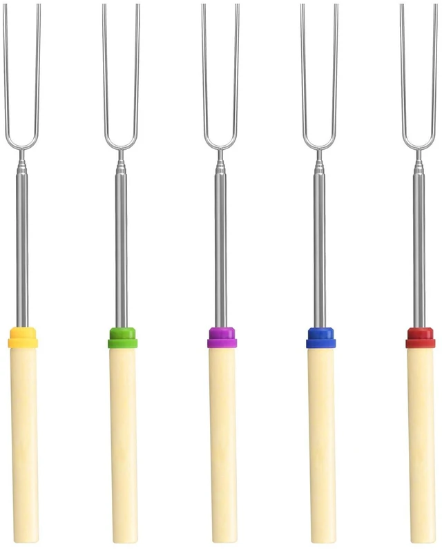 Main image of 5 Pack 32in Extendable Marshmallow Roasting Sticks