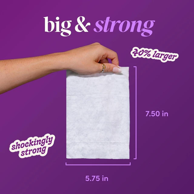 Alt view image 6 of 6 - Goodwipes Flushable Wipes for Women Lavender Individually Wrapped Travel Butt Wipes, Mini Purse & Festival Essentials, pH Balanced Feminine Hygiene, 32 Count (1 Pack)