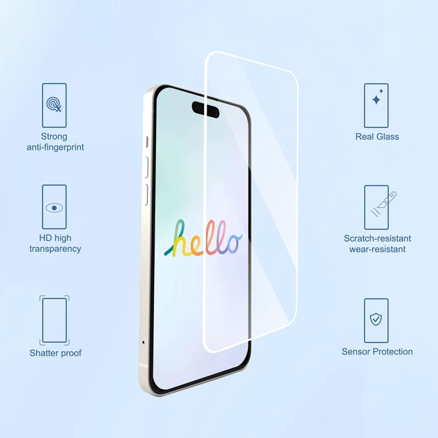 Alt view image 5 of 6 - Ailun Screen Protector + Camera Lens Protector for iPhone 17 Pro Max
