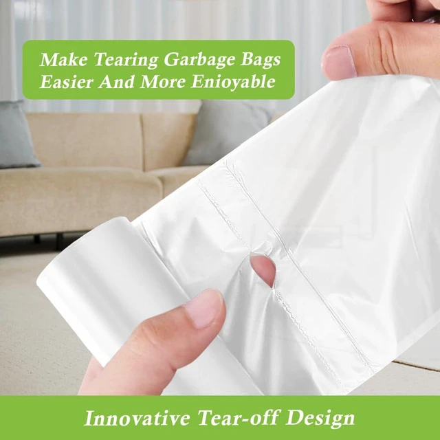 Alt view image 2 of 7 - RayPard 180 Counts 2 Gallon Small Clear Trash Bags, Fit 1.6-2.2 Gallon Waste Baskets, 6.5-7 Liter Strong Trash Can Liners for Home Office Kitchen Bathroom Bedroom