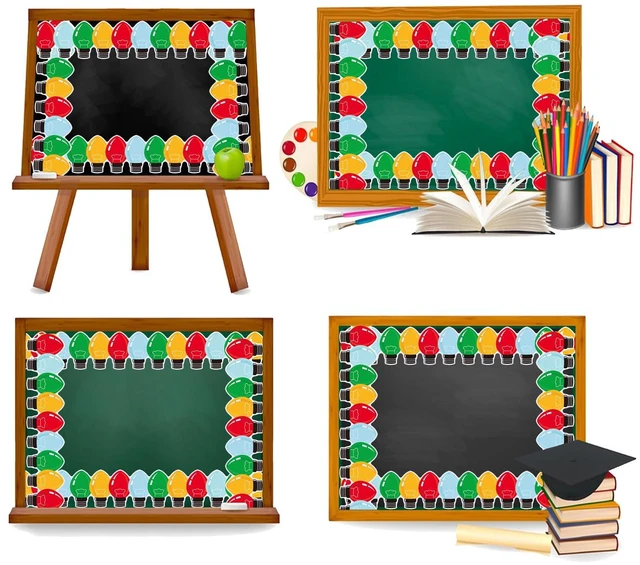 Alt view image 3 of 7 - 69 Feet Christmas Bulletin Board Border Xmas Light Borders for School Classroom Office Chalkboard Party Decoration