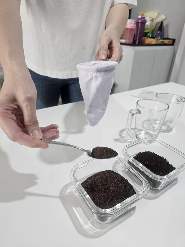 Alt view image 3 of 5 - Reusable Traditional Thai Style Cloth Tea Coffee Filter 3.0 Inches Pour Over Dripper Filter Coffee Strainer