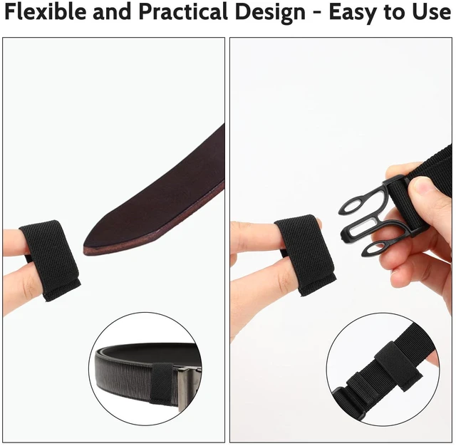 Alt view image 5 of 7 - Bewudy 10 Pack Elastic Belt Keeper Strap, Nylon Canvas, for 1.5-Inch Wide Belts
