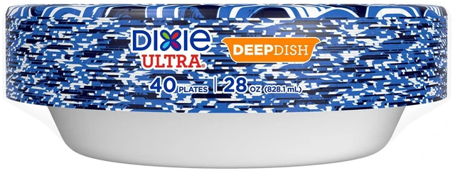 Alt view image 4 of 6 - Dixie Ultra Deep Dish Paper Plates, 28 oz, 40 Count