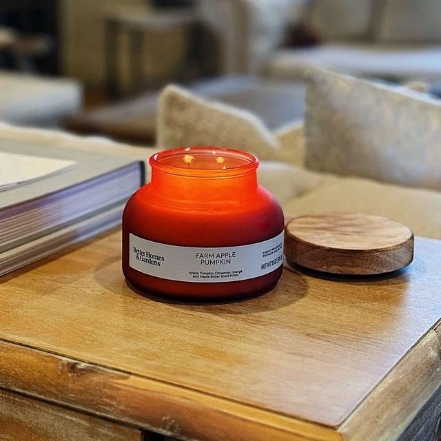 Alt view image 5 of 5 - Better Homes & Gardens Farm Apple Pumpkin 2-Wick Scented Candle, 18oz