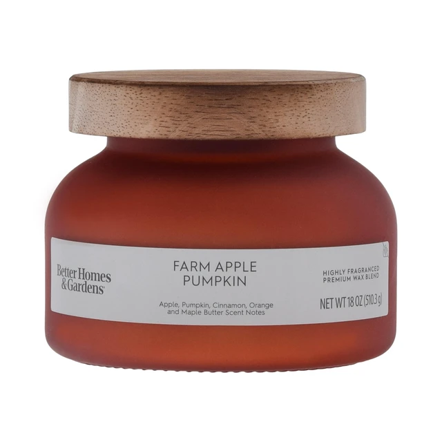 Alt view image 2 of 5 - Better Homes & Gardens Farm Apple Pumpkin 2-Wick Scented Candle, 18oz