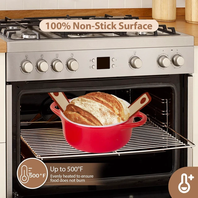 Alt view image 3 of 6 - 2 PCS Silicone Bread Sling for Dutch Oven, Red