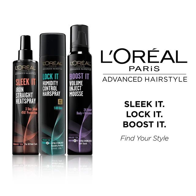Alt view image 4 of 6 - L'Oreal Paris LOCK IT Weather Frizz Control Hairspray for Normal Hair, 8.25 oz