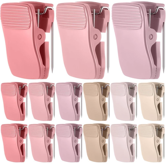 Main image of Chiisong Pink Cubicle Clips for Fabric Walls, 15 Pcs
