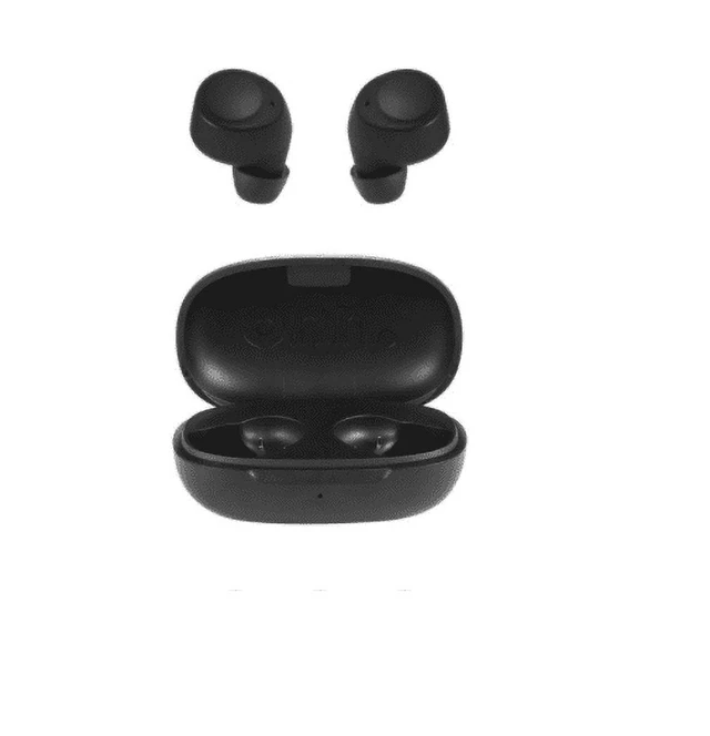 Alt view image 6 of 6 - Onn Bluetooth Earphones with Charging Case and Touch Control, Black