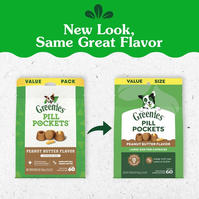 Alt view image 4 of 5 - Greenies Large Dog Pill Pockets Peanut Butter Flavor 15.8oz