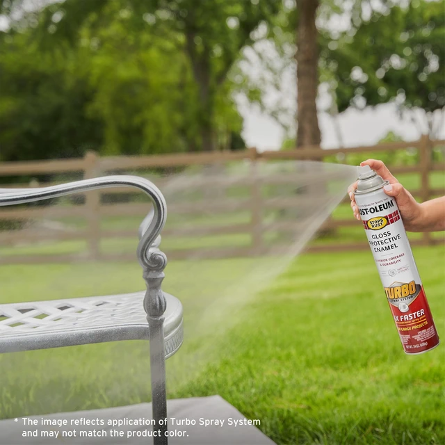 Alt view image 2 of 5 - Rust-Oleum Stops Rust Turbo Protective Enamel Gloss Spray Paint, 334128, Black, 24 oz
