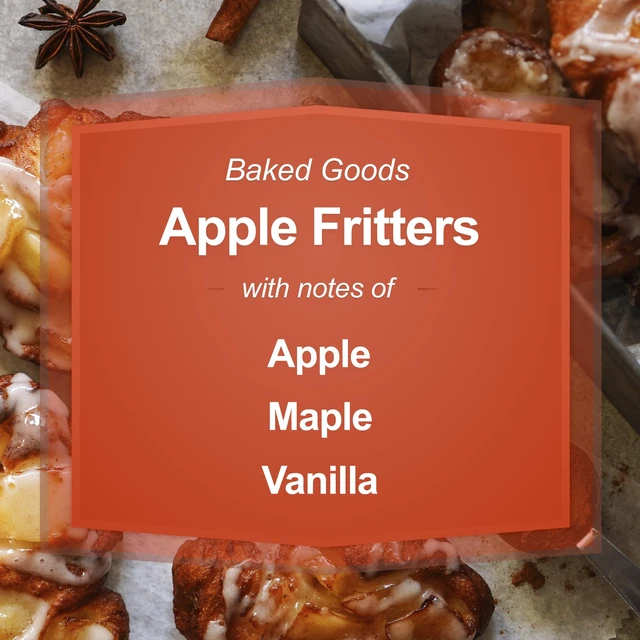 Alt view image 5 of 6 - Mainstays Apple Fritters 20oz Single-Wick Scented Glass Jar Candle