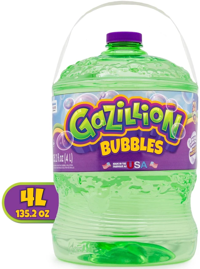 Alt view image 2 of 4 - Gazillion Bubbles Premium Bubble Solution, 4L, with Wand