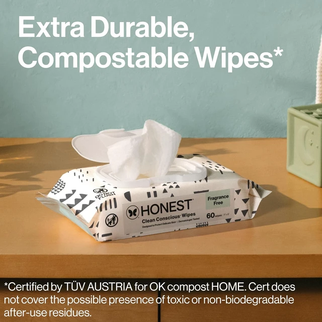 Alt view image 5 of 6 - The Honest Company Pattern Play Multi-Use Baby Wipes, 60 Count