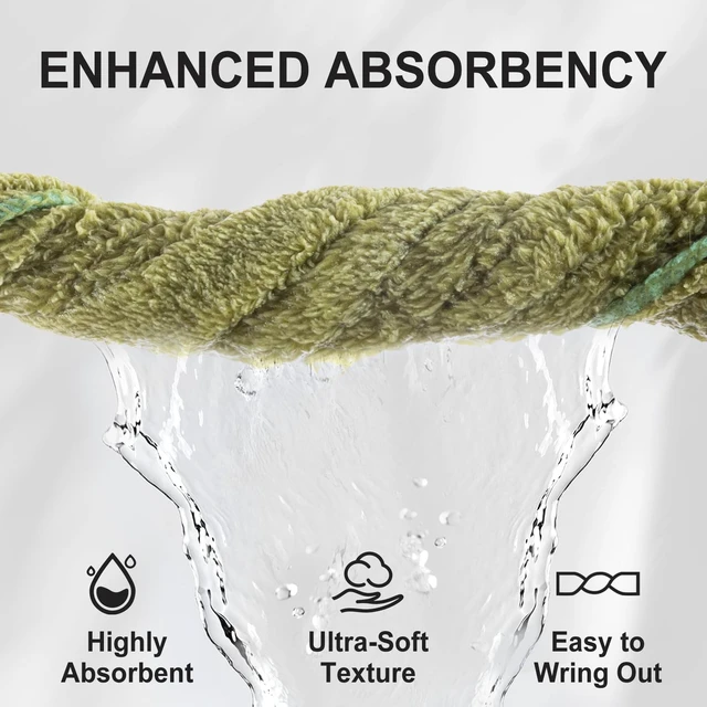 Alt view image 4 of 6 - 10-Pack Premium Washcloths Highly Absorbent Super Soft Face Towels