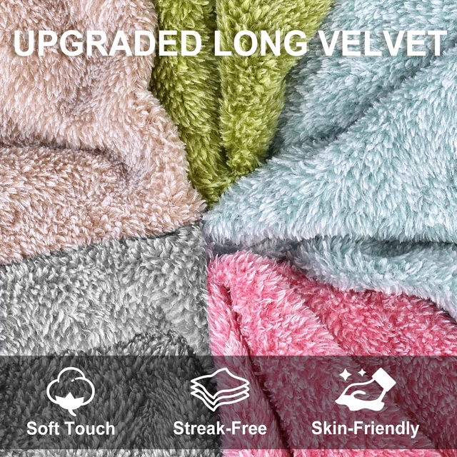 Alt view image 6 of 6 - 10-Pack Premium Washcloths Highly Absorbent Super Soft Face Towels