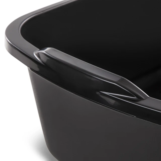 Alt view image 2 of 6 - Sterilite 18 Qt Dishpan, Multi-Purpose Plastic Wash Tub, for Kitchen Sink, Black