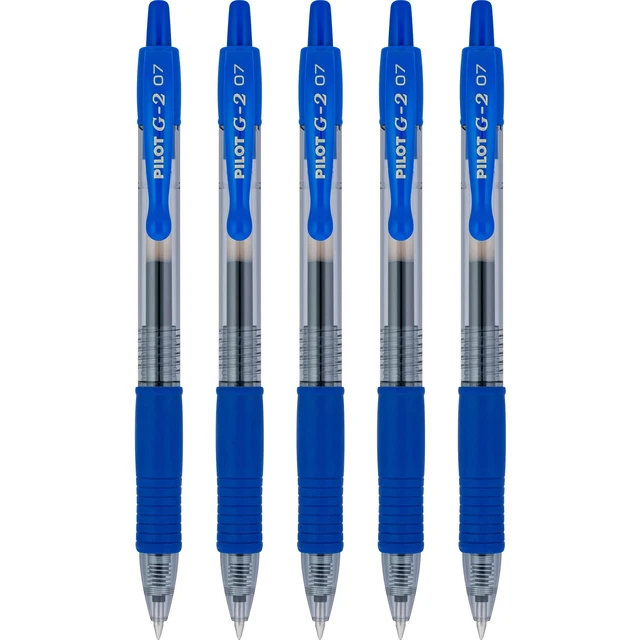 Alt view image 6 of 6 - PILOT G2 Premium Gel Roller Pens, Blue Ink, Fine Point, 5-Pack