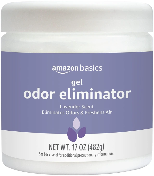 Main image of Amazon Basics Activated Charcoal Gel Odor Eliminator, Lavender Scent, 17 oz, 1-Pack