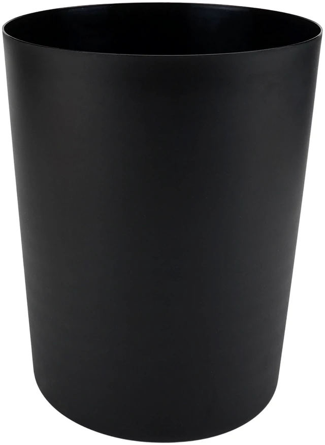 Main image of Mainstays 5 Gallon Plastic Wastebasket, Open Top, Matte Black