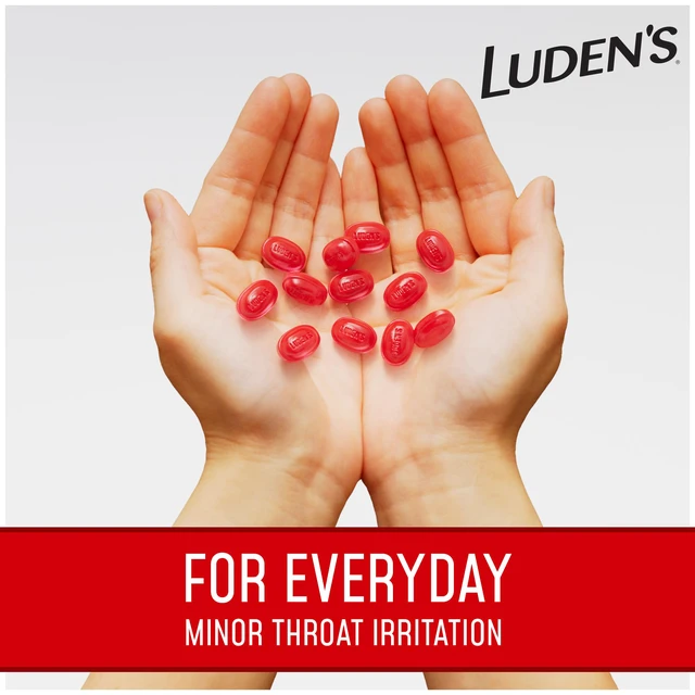 Alt view image 2 of 6 - Ludens Sore Throat Drops Wild Cherry 30 Count