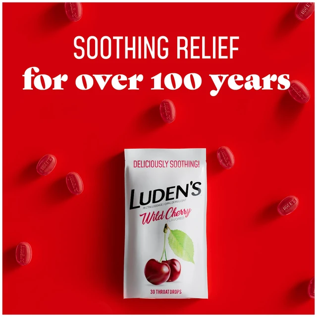 Alt view image 5 of 6 - Ludens Sore Throat Drops Wild Cherry 30 Count