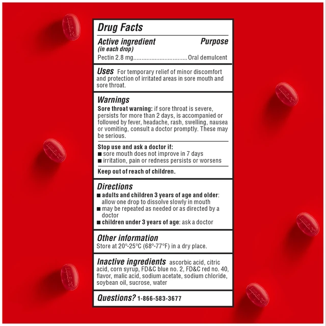 Alt view image 4 of 6 - Ludens Sore Throat Drops Wild Cherry 30 Count