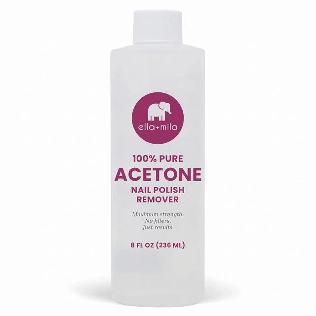 Main image of Ella+Mila 100% Pure Acetone Nail Polish Remover 8fl oz for Acrylic & Gel