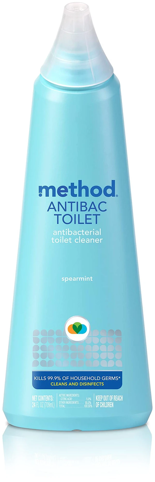 Main image of Method Antibacterial Toilet Bowl Cleaner, Spearmint, 24fl oz