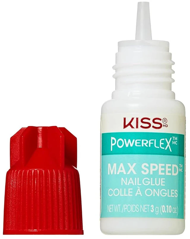 Alt view image 2 of 6 - Kiss PowerFlex Maximum Speed Nail Glue - Fast Drying Adhesive for Glue-On Nails & Repairs, with Nozzle Tip Applicator, for Tips & Wraps, Net Wt. 0.10oz (3g)