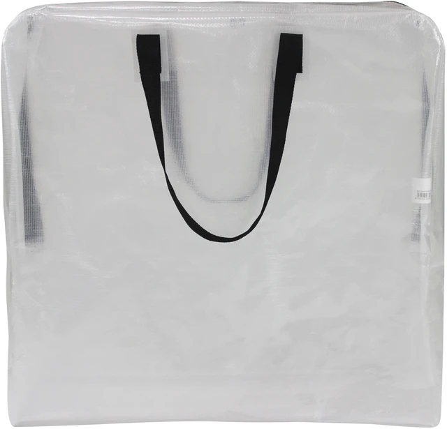 Alt view image 5 of 6 - Mainstays Clear 24 Gallon Slim Storage and Moving Bag with Zipper Closure and Dual Carry Handles