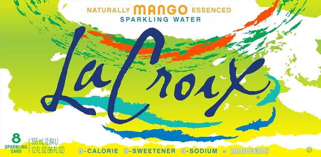 Alt view image 2 of 6 - La Croix Mango Sparkling Water, 12 Fl Oz, 8 Pack