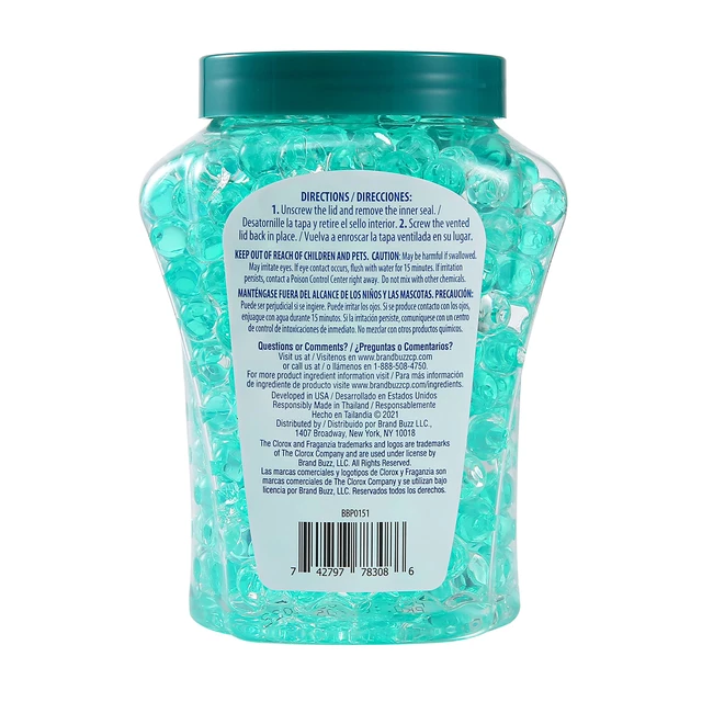 Alt view image 2 of 6 - Clorox Fraganzia Crystal Beads Air Freshener, Island Orchid Scent, 12 Fl Oz