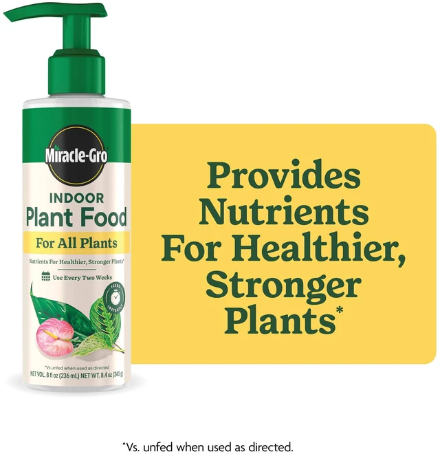 Main image of Miracle-Gro Indoor Plant Food, Liquid, 8 fl oz