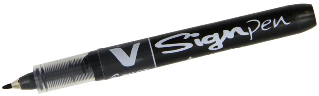 Main image of Pilot V Sign Liquid Ink Pen, 2.0mm Tip, Black, Single