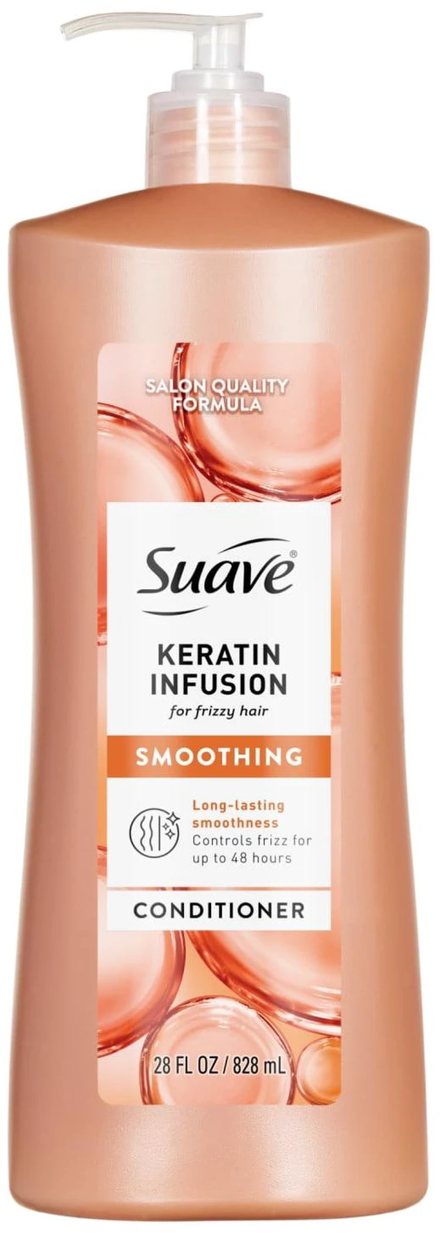Main image of Suave Keratin Infusion Smoothing Conditioner, 28 fl oz, 48HR Frizz Control, for Frizzy Hair