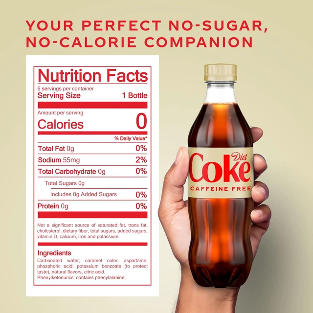 Alt view image 2 of 6 - Caffeine Free Diet Coke, 16.9Fl Oz, 6 Pack
