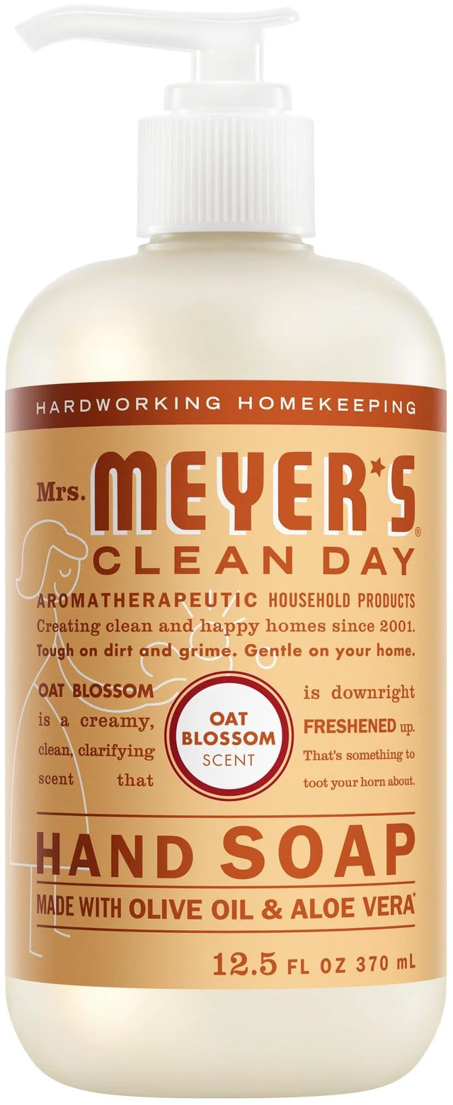 Main image of MRS. MEYER'S CLEAN DAY Hand Soap, Oat Blossom Scent, 12.5 fl oz Bottle