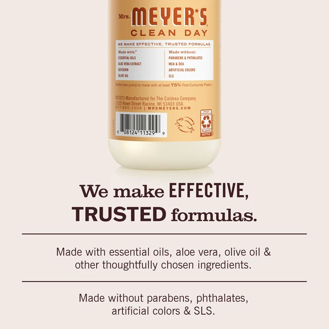 Alt view image 4 of 7 - MRS. MEYER'S CLEAN DAY Hand Soap, Oat Blossom Scent, 12.5 fl oz Bottle