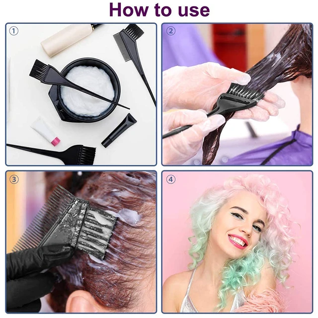 Alt view image 3 of 6 - Hair Dye Color Brush and Bowl Set, Black