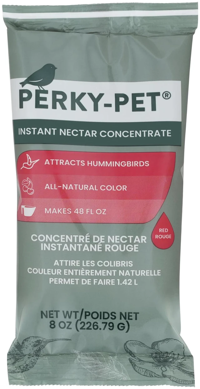 Main image of Perky-Pet Hummingbird Nectar Concentrate for Hummingbird Feeders - 8 oz Powder - Makes 48 fl oz Nectar - 240SF - Attract and Feed Humming Birds
