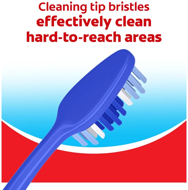 Alt view image 4 of 6 - Colgate Extra Clean Medium Toothbrushes, 6 Pack