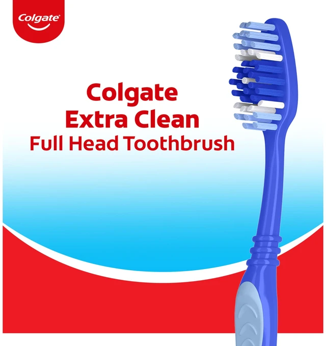 Alt view image 5 of 6 - Colgate Extra Clean Medium Toothbrushes, 6 Pack