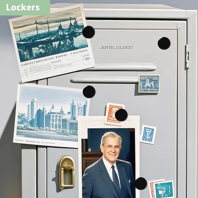 Alt view image 4 of 7 - Heavy Duty Fridge Magnets 20PCS Small Round Whiteboard Classroom Use
