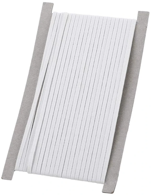 Main image of Airisoer Elastic Bands for Sewing 1/8 Inch x 12 Yards, White