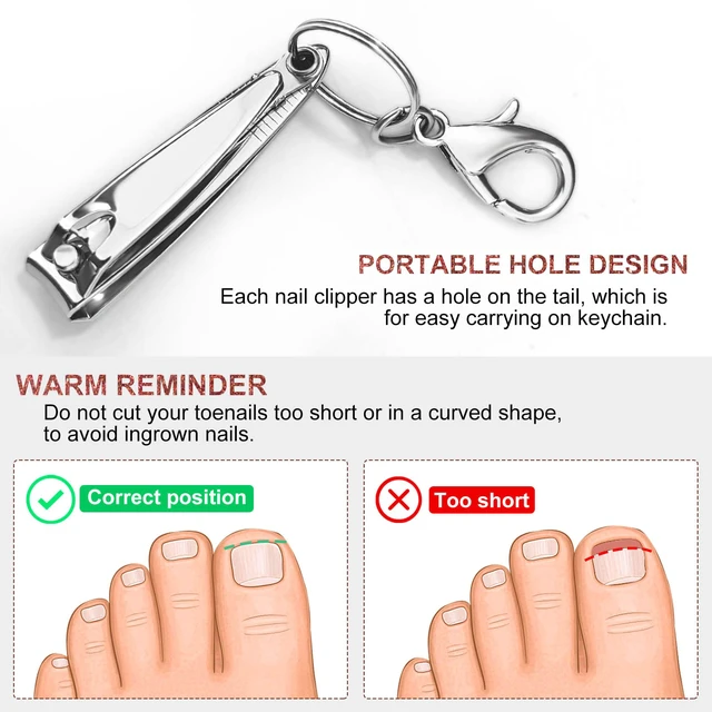 Alt view image 6 of 7 - Stainless Steel Nail Clipper Set with File for Men Women
