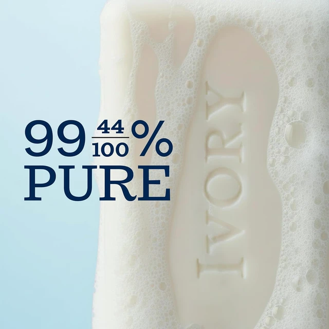 Alt view image 6 of 6 - Ivory Gentle Bar Soap, Designed for Whole Family, 99.44% Pure Formula, Plant-Based Cleanser, Made Without Heavy Perfumes, Parabens & Phthalates, for All Skin Types, Original Scent, 3.17 oz (10 Count)
