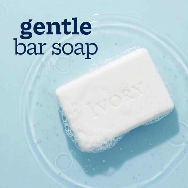 Alt view image 3 of 6 - Ivory Gentle Bar Soap, Designed for Whole Family, 99.44% Pure Formula, Plant-Based Cleanser, Made Without Heavy Perfumes, Parabens & Phthalates, for All Skin Types, Original Scent, 3.17 oz (10 Count)